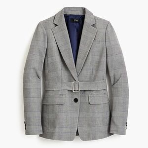 J. Crew Jackets & Coats - J Crew belted blazer in glen plaid J. Crew Jackets & Coats - J Crew belted blazer in glen plaid
